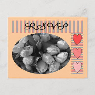 Tulips RSVP postage and Matching Cards