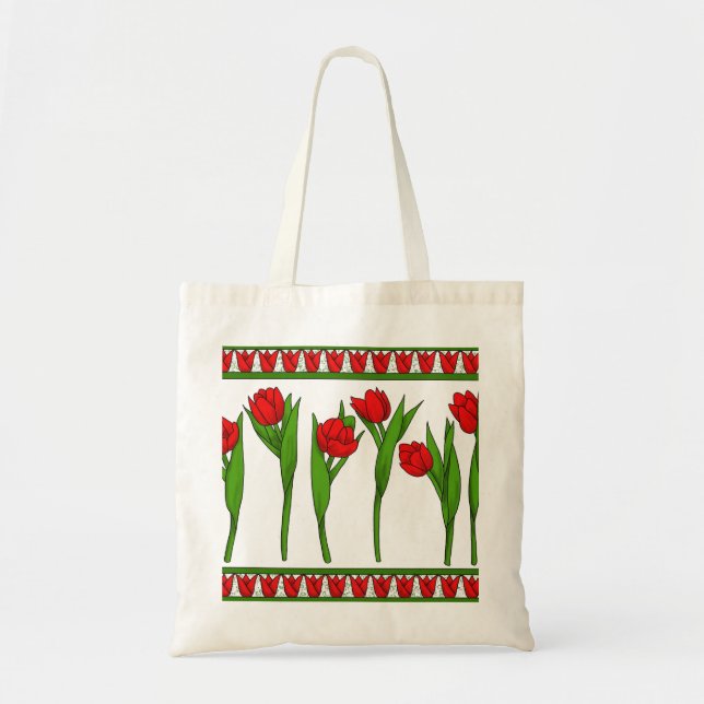tulips shopper tote bag (Front)
