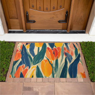Tulips Spring Radiance Doormat