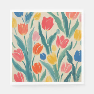 Tulips Spring Radiance Napkins