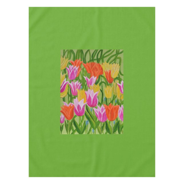 Tulips tablecloth  (Front)