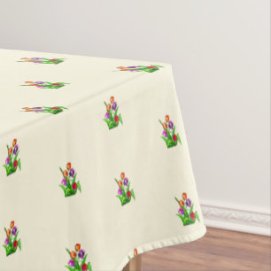 Tulips Tablecloth - Choose Color