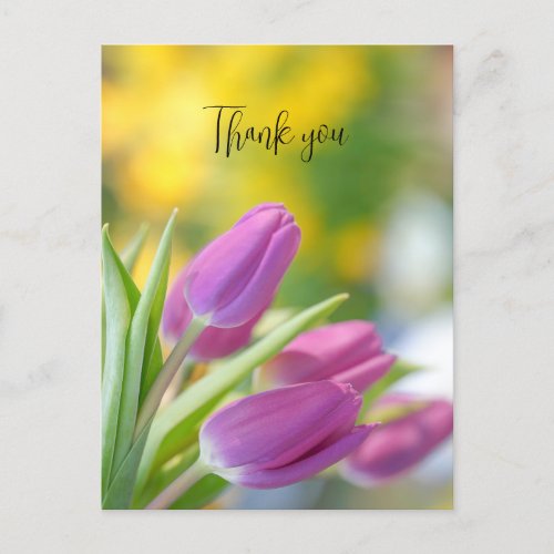 tulips thank you card