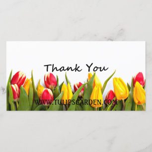 Tulips Thank-You Customizable Photo Card
