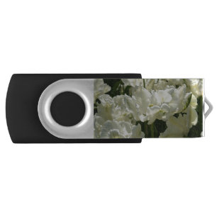 Tulips the white flash drive