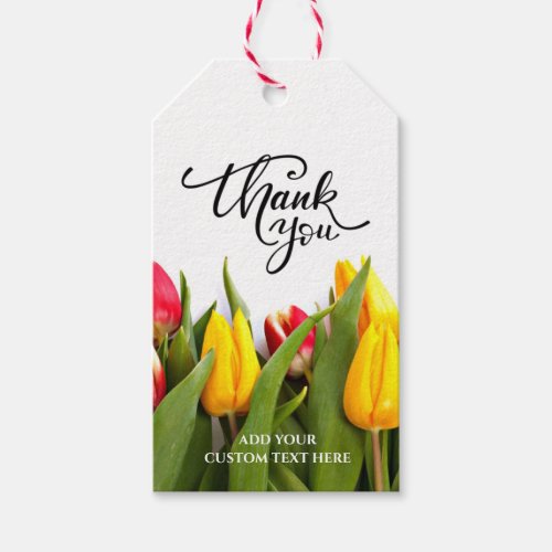 Tulips Wedding Favor Business Thank You Custom Gift Tags