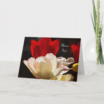 Tulips Will You Be My Flower Girl? Card by KathyHenis at Zazzle