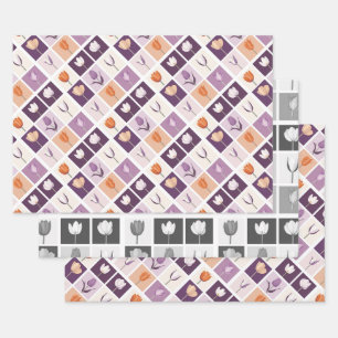 Tulips Wrapping Paper Sheets