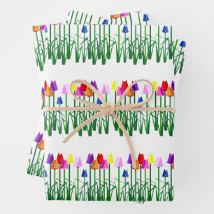 Tulips Wrapping Paper Sheets