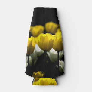 Tulips Yellow And White Bottle Cooler