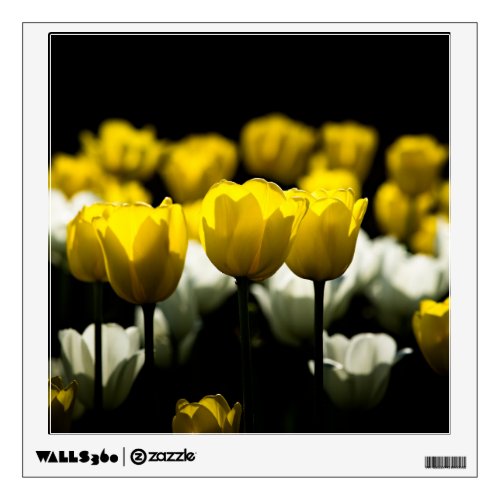 Tulips Yellow And White Wall Decal