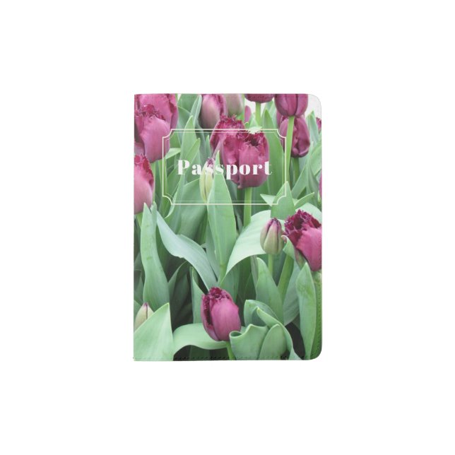 Tullips in Amsterdam Passport Holder (Front)
