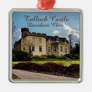 Tulloch Castle Scottish Davidson Clan Metal Ornament