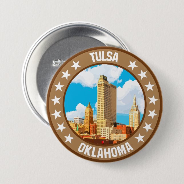 Tulsa                                              button (Front & Back)