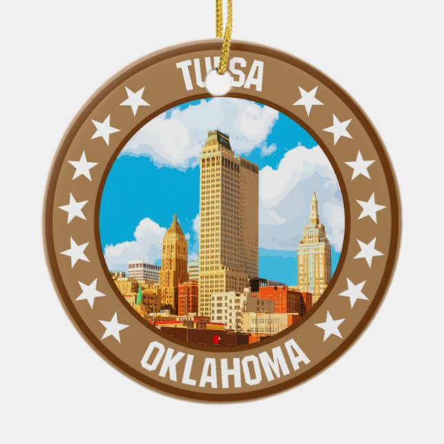 Tulsa                                              ceramic ornament (Front)