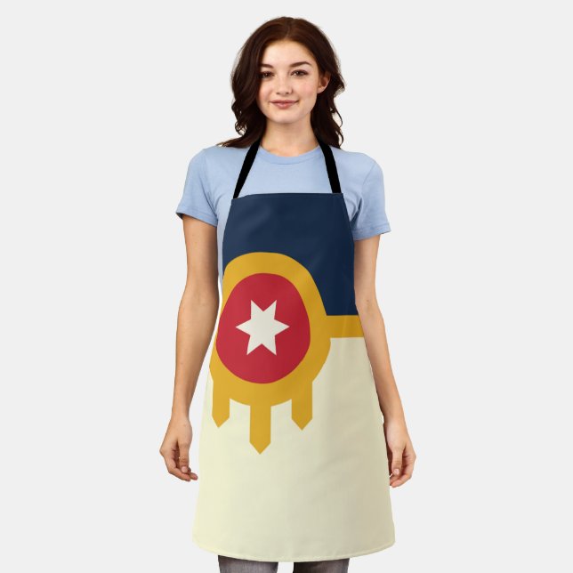 Tulsa City flag Apron (Worn)