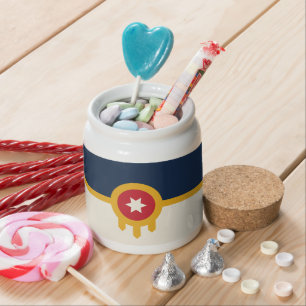Tulsa City Flag Candy Jar