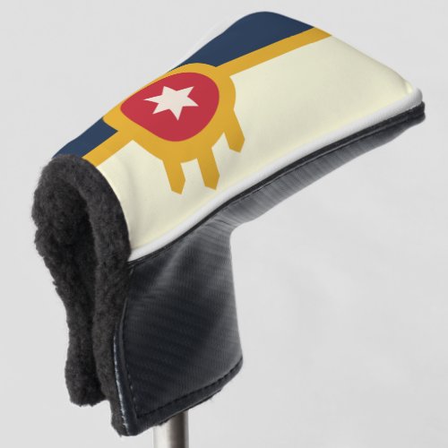 Tulsa city flag golf head cover