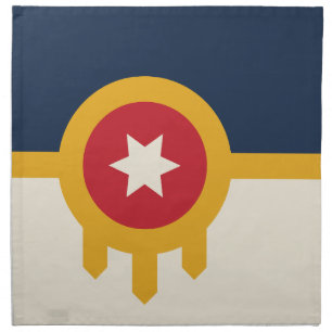 Tulsa City Flag MoJo Napkin