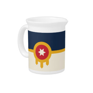 Tulsa City Flag Pitcher