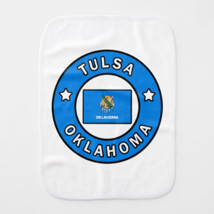 Tulsa Oklahoma Baby Burp Cloth