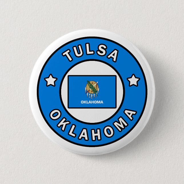 Tulsa Oklahoma Button (Front)