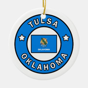 Tulsa Oklahoma Ceramic Ornament