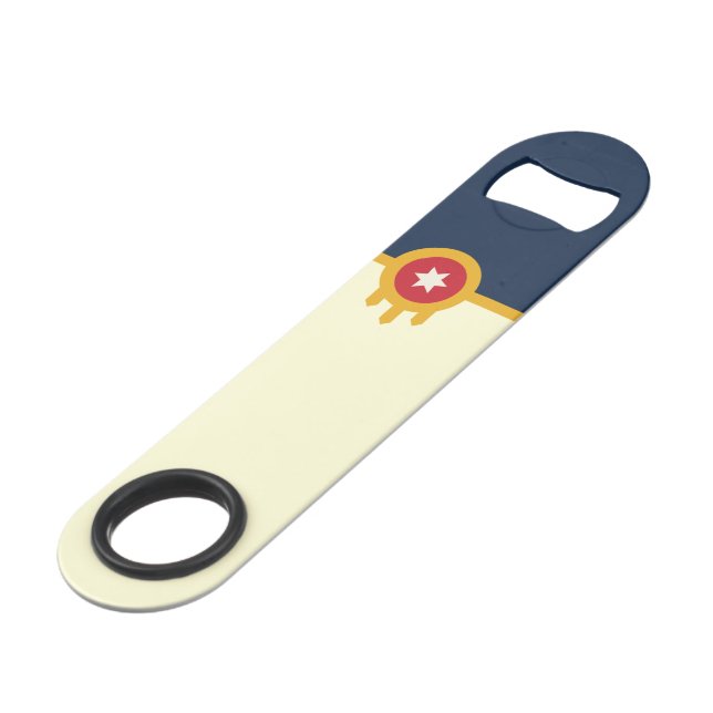 Tulsa (Oklahoma) City flag Bar Key (Front Angled)