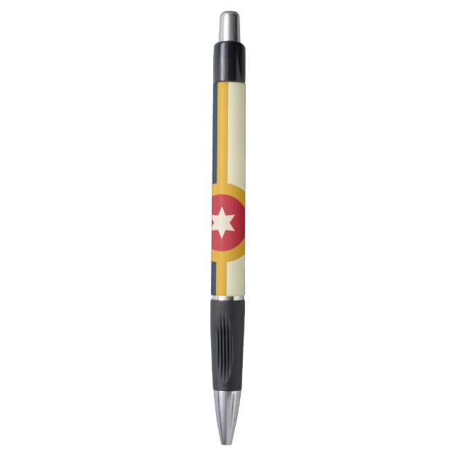 Tulsa (Oklahoma) city flag   Pen (Front Vertical)