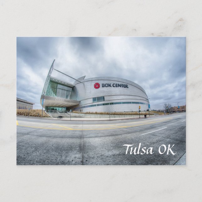 tulsa oklahoma downtown postcard (Front)