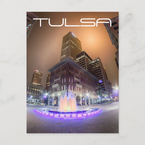 Tulsa Oklahoma downtown Postcard