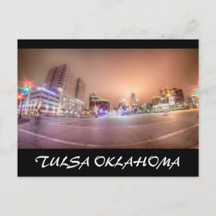 tulsa oklahoma downtown postcard