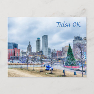 tulsa oklahoma downtown postcard