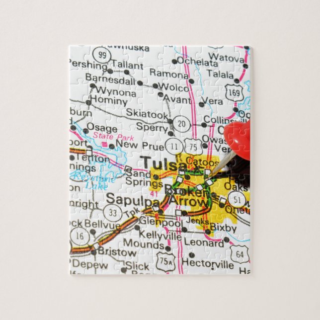 Tulsa, Oklahoma Jigsaw Puzzle (Vertical)