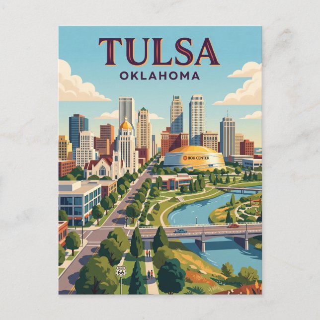 Tulsa, Oklahoma Postcard (Front)