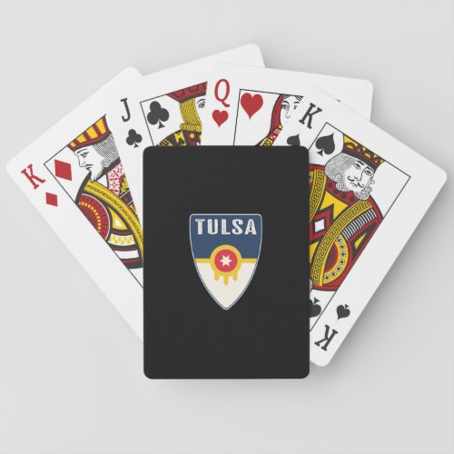 Tulsa Oklahoma Shield Poker Cards