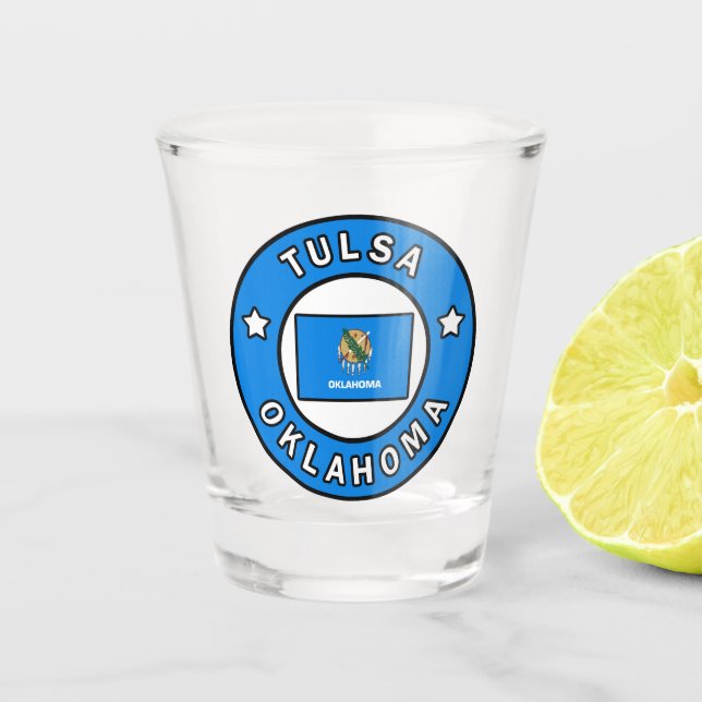 Tulsa Oklahoma Shot Glass (Front)