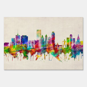 Tulsa Oklahoma Skyline Sign