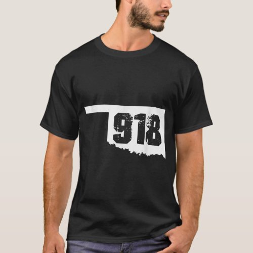 Tulsa Oklahoma State 918 Area Code T_Shirt