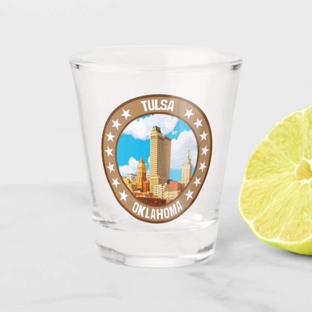 Tulsa                                              shot glass (Front)