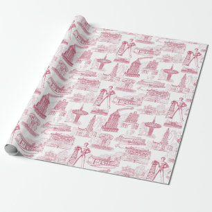 Tulsa Toile Wrapping Paper Roll