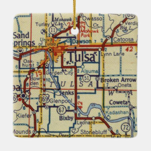 Tulsa Vintage Ceramic Ornament