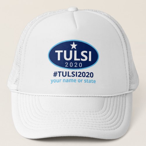 Tulsi 2020 Campaign Presidential Candidate Trucker Hat