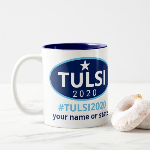 Tulsi 2020 Gabbard Campaign Unique Political Two_Tone Coffee Mug