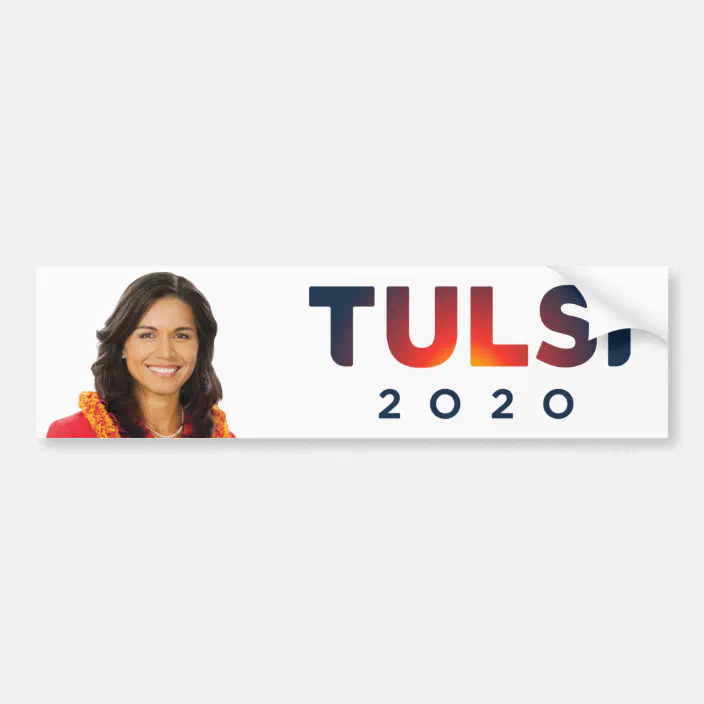 Tulsi Gabbard for President 2020 Vinyl Decal Bumper Sticker Wall Laptop Window Sticker 5