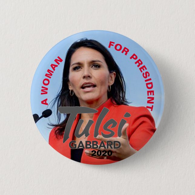 Tulsi Gabbard 2020 Button (Front)