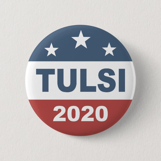 Tulsi Gabbard 2020 for President Button (Front)