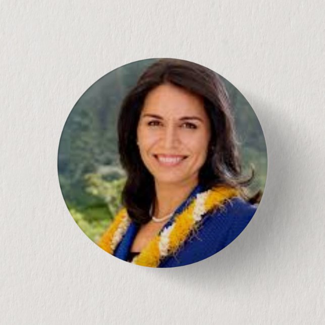 TULSI GABBARD 2020 Presidential Button (Front)
