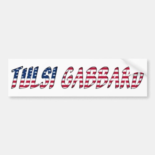 Tulsi Gabbard Democrat Presidential Candidate 2020 Bumper Sticker