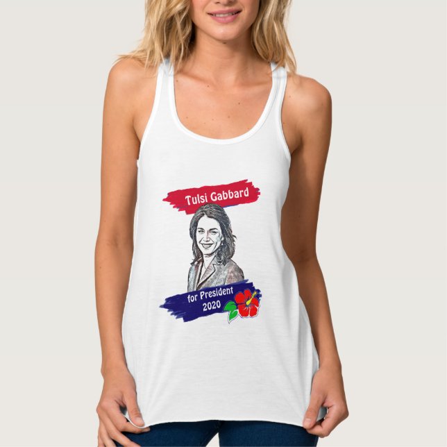 Tulsi Gabbard for President 2020 Election Tank Top (Front)